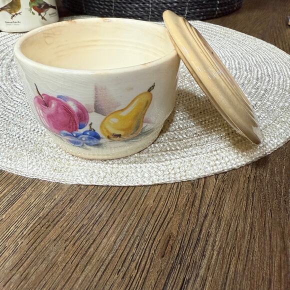 Vtg KNOWLES UTILITY WARE Fruit Lidded Refrigerator Bowl 40-12 USA Dmg READ - Picture 2 of 11